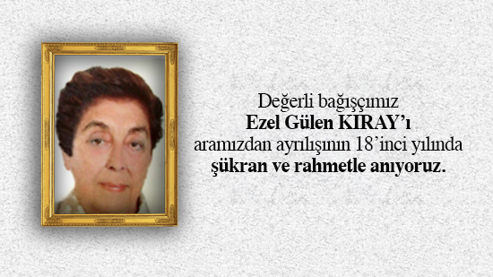 Rahmetle Anıyoruz...
