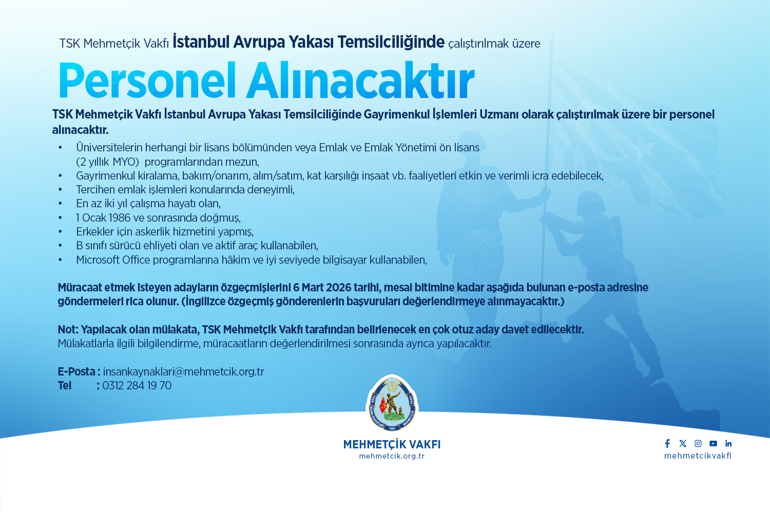 Personel Alım İlanı