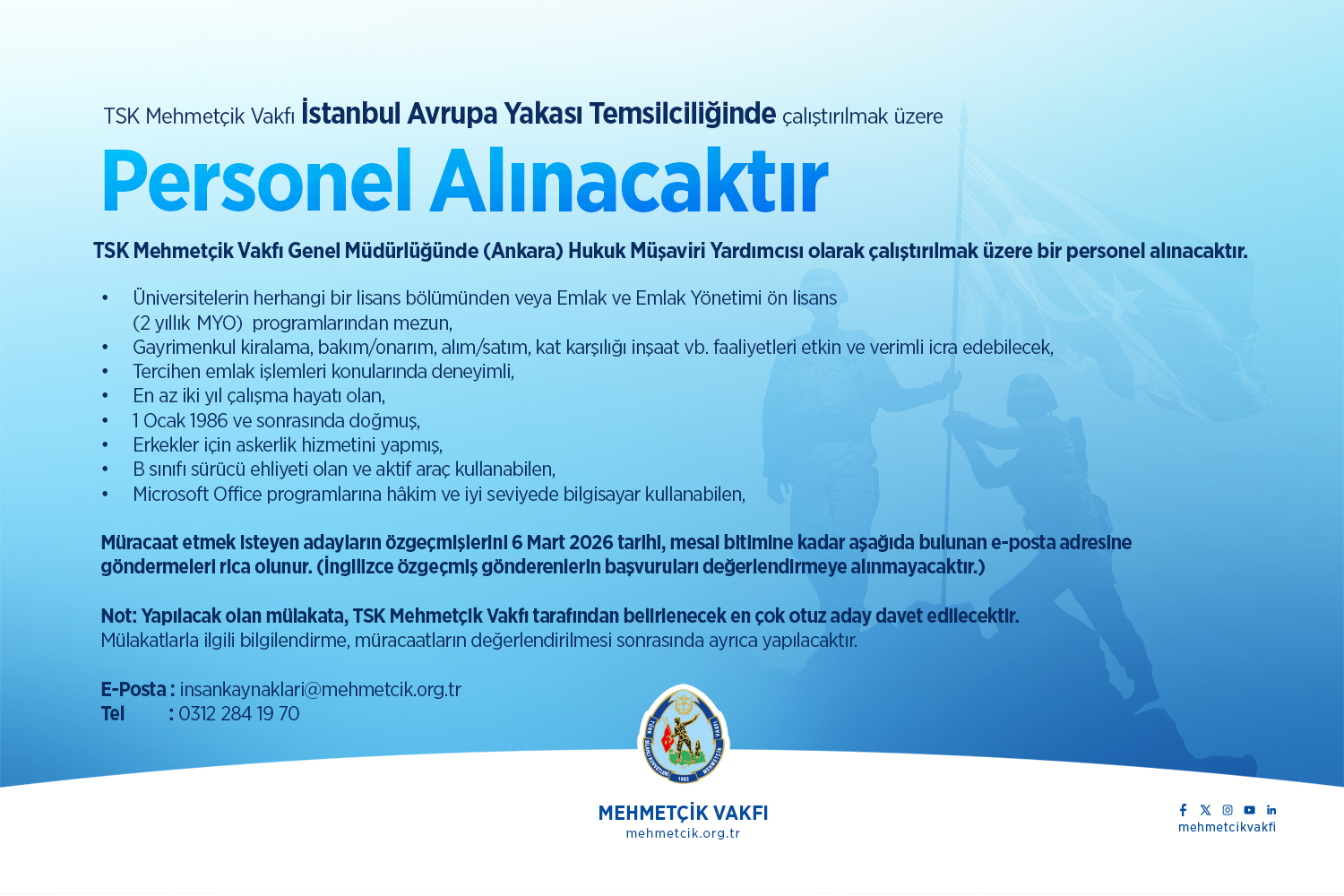 Personel Alım İlanı